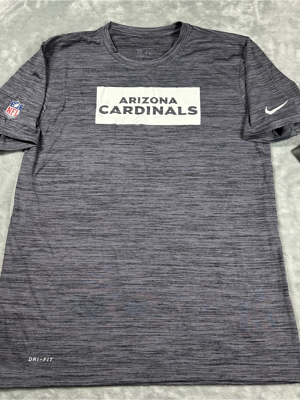 Arizona Cardinals Nike NFL On Field Dri Fit T Shirt Gray Men's Medium
